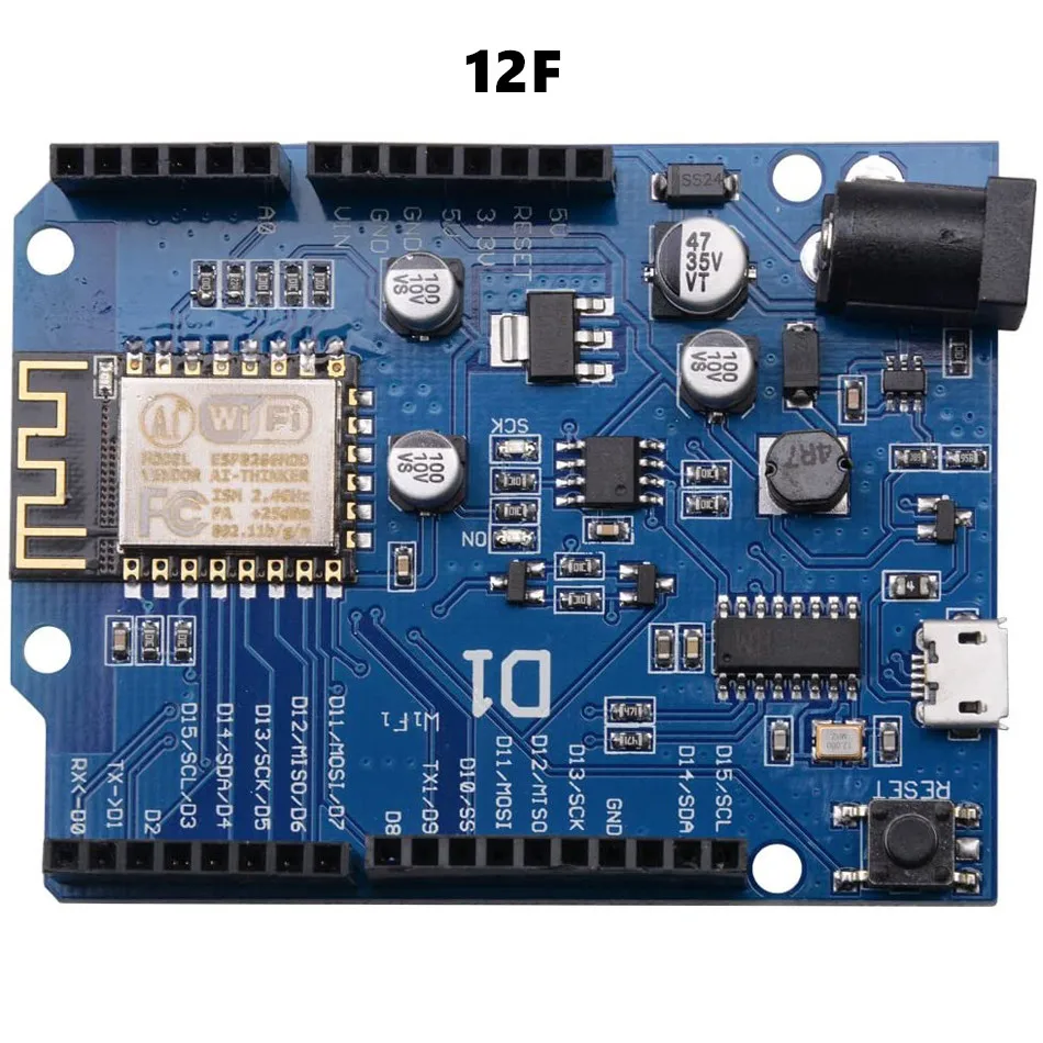 1 шт. ESP-12E ESP-12F WeMos D1 Wi-Fi uno основе ESP8266 щит для arduino совместимый с IDE | Электронные
