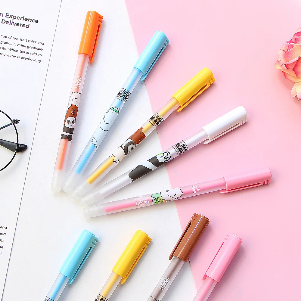 12 шт./кор. кавайная мультяшная ручка стираемые гелевые ручки волшебная 0 38 мм для