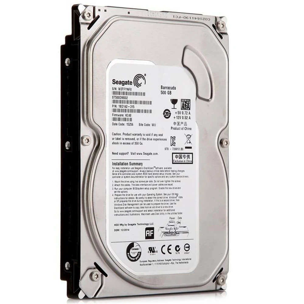 Seagate Video3.5 HDD 500 GB Настольный ПК Внутренний механический жесткий диск SATA 3 ГБ/сек. 5900