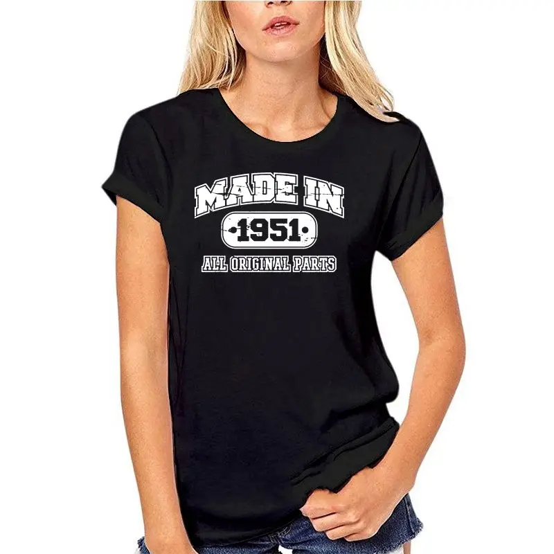 

66th Birthday T Shirt Made In 1951 Vintage Novelty Gift Idea Mens Funny T-shirt Fashion Summer Paried T Shirts Top Tee Unisex