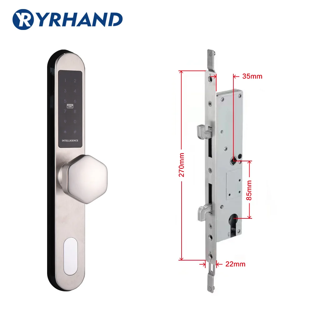 3585 sliding lock Умный дверной замок Wi-Fi, приложение цифровой дверной замок Bluetooth Smart Password Lock Pin-код электронный дверной замок с раздвижной врезной - Цвет: 3585 sliding lock