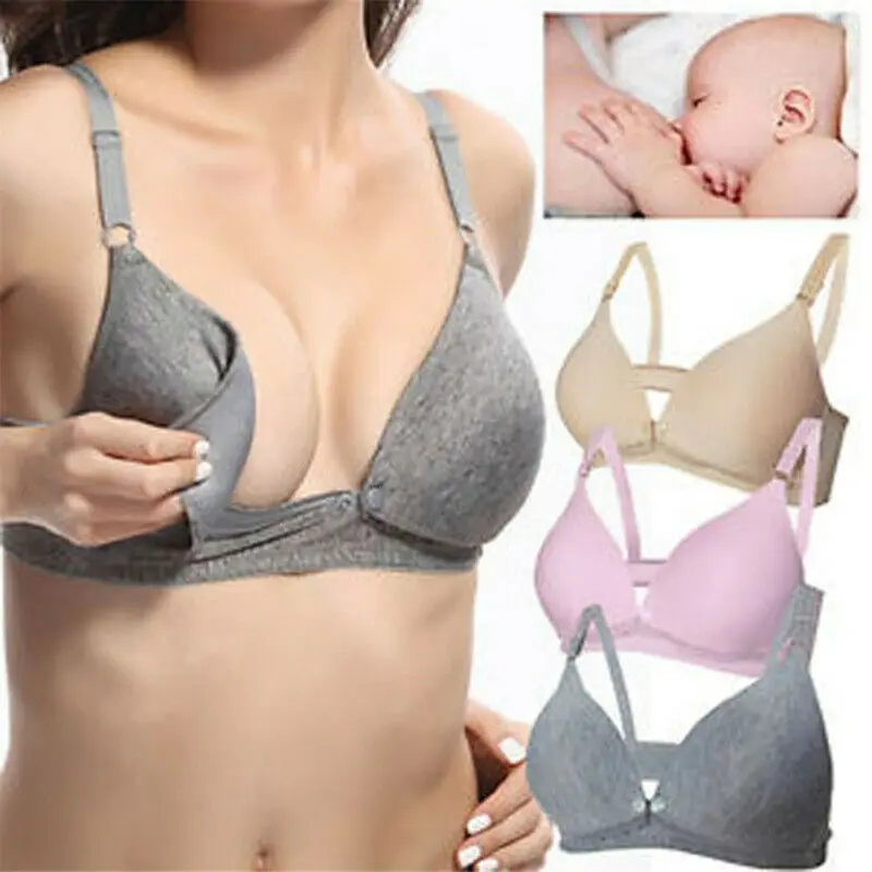 

Women Nursing Bra Front Buckles Maternity Breastfeeding Pregnant Underwear Bras