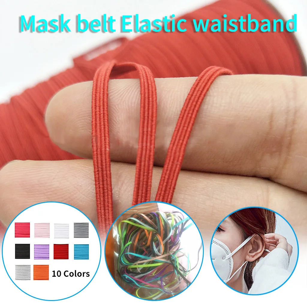 10 рулонов 6 мм ширина эластичные ленты лента для волос шитья обуви пояса