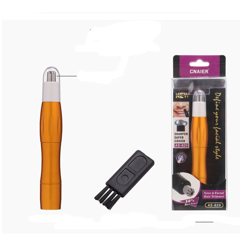 Электрический триммер для носа и лица электрический портативный мини-размер |