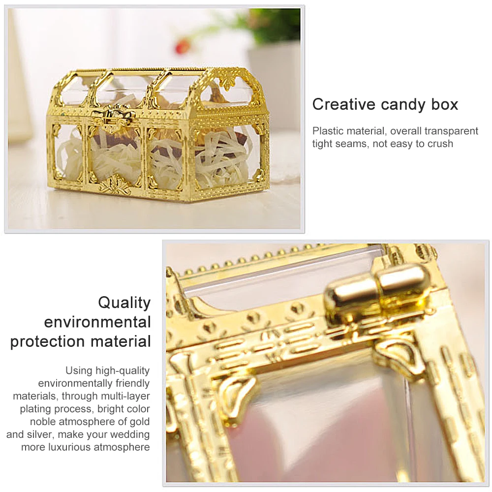 Портативная косметическая коробка Европейский полый Золотой Серебряный сундук