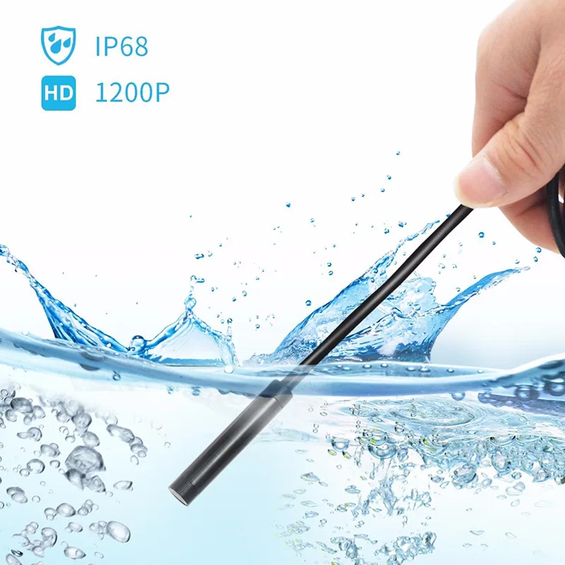 

1200P Wireless WIFI Endoscope Camera USB Borescope for iPhone Android IOS Endoscope Mini Waterproof Camera 8MM