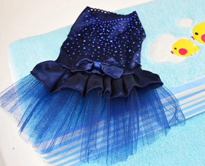 Милая летняя одежда для собак платья принцессы наряд свадьбы с щенком платье