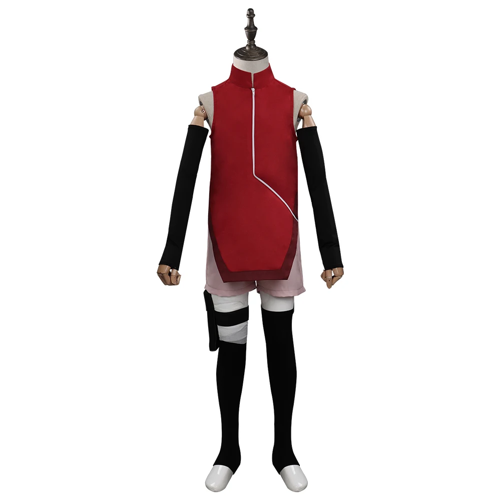 Детский костюм для косплея Boruto Sarada Uchiha Хэллоуина и карнавала |