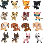 Lps кошка магазин игрушек черный блеск супер короткие волосы кошка собака колли Грейт Дане такса кокер спаниель коллекция оригинал