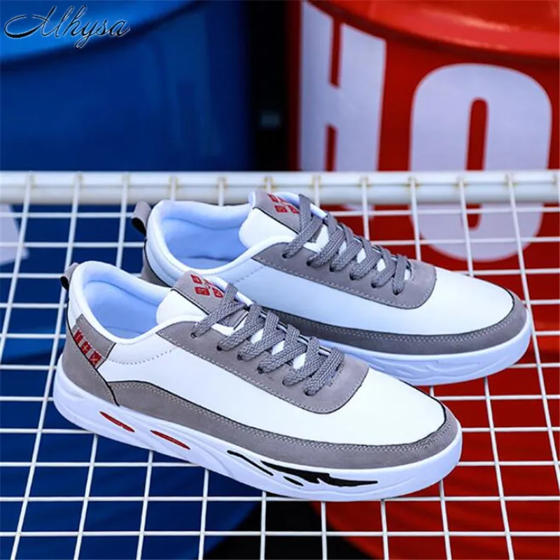 

2019 New Spring And Autumn Men's Fashion Wild Low-top Thick Bottom Men Color Matching Lace up Casual Shoes Sneakers L038