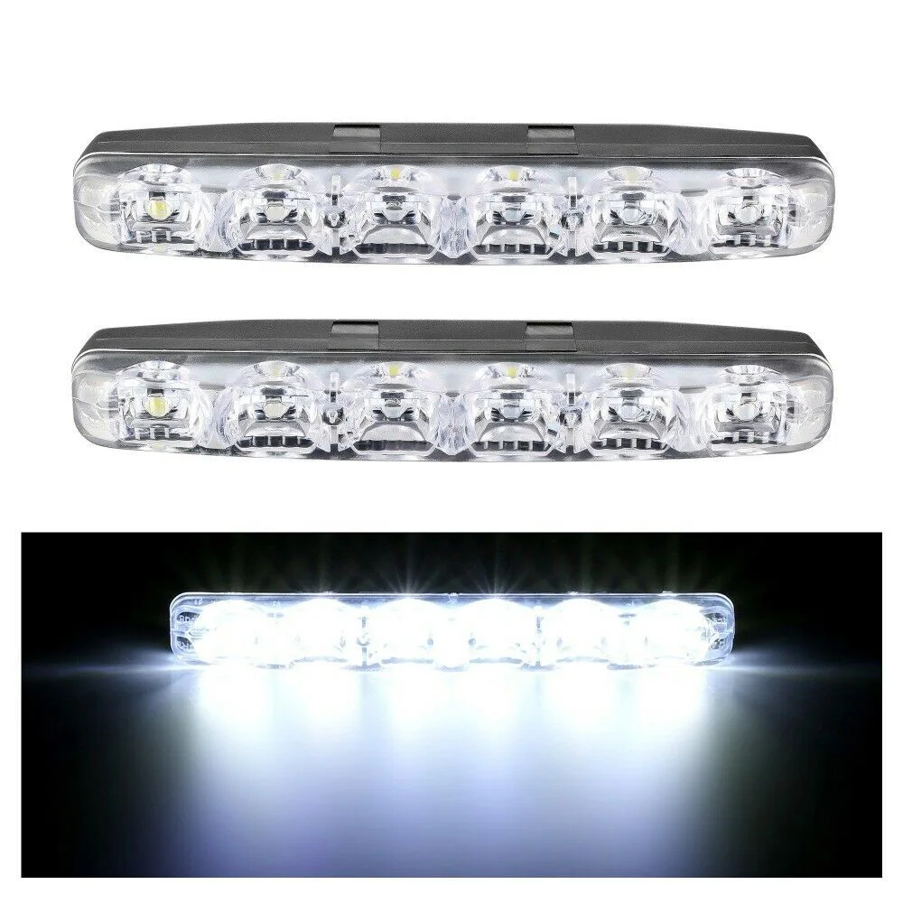 

Anti-collision Fog light Replacement Super Bright 8W 6000K 1 Pair Auto