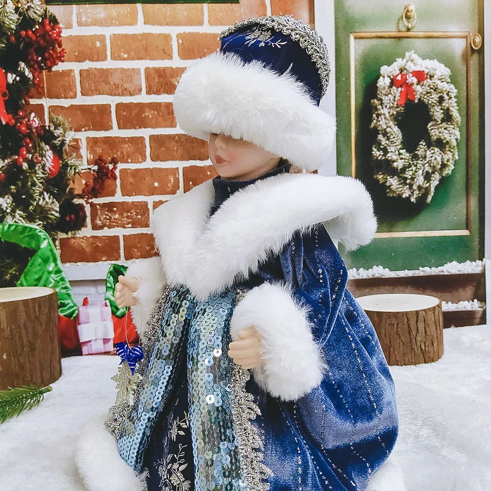 Милая стоячая кукла Санта Клауса рождественские украшения куклы подарок для