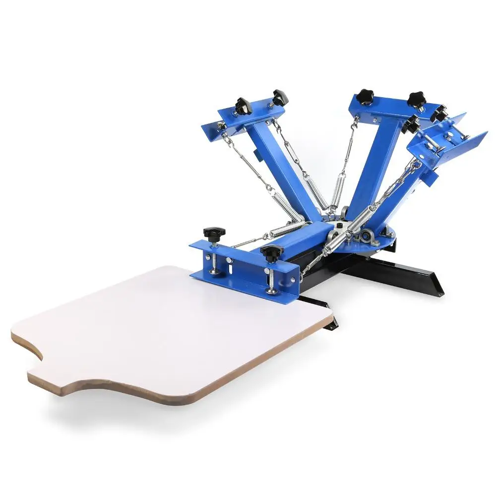 

NS401 4 Color 1 Station Silk Screening Screenprint Press Screen Printing Machine