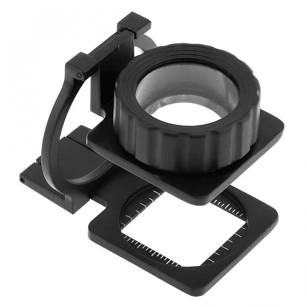 20X 28 мм Портативный мини tri складной масштаб цинковый сплав обнаружения