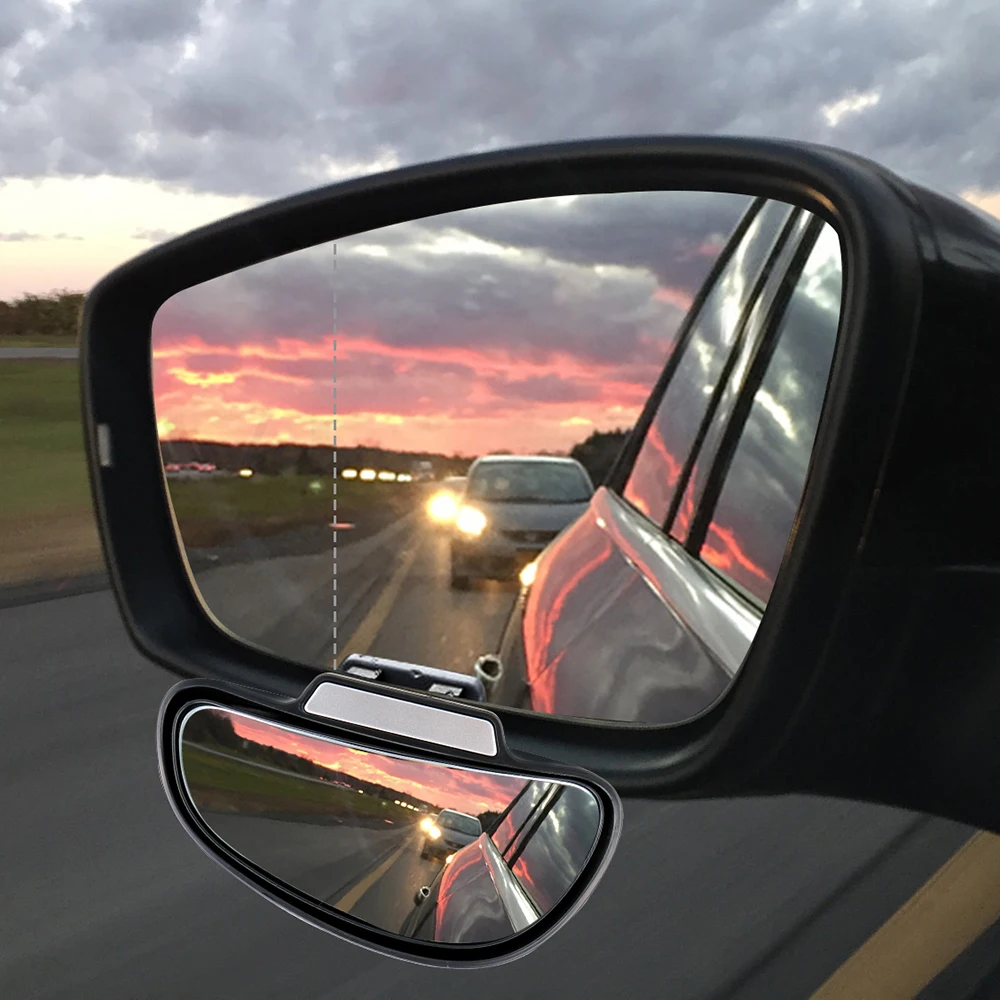 Convex Glass Auxiliary Mirror Car Rear View Mirrors Blind Spot Dead Angle Snap Way for Parking PDC Assist Automotive Accessories |