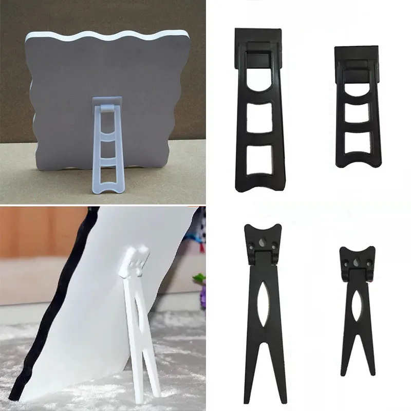 10pcs Trapezoidal Bracket Plastic Bracket Dovetail Bracket Plastic Pendulum Stand Swing Table Bracket Home Decoration Frame