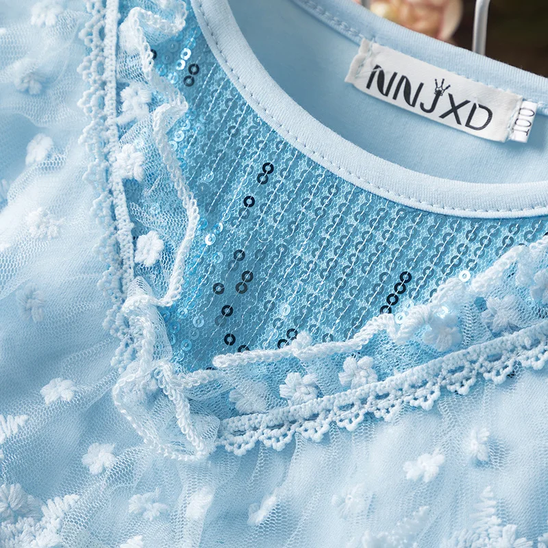 платье летнеедетские платьяБлестки Эльза для девочкинарядное День рождения