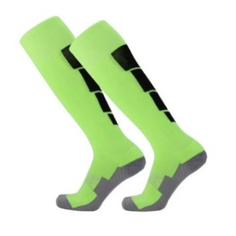 

New Men's Compression Stocks Shock Absorption Breathable Fabric Outdoor Cycling Socks Anti-skid Thickened Design Football Socks