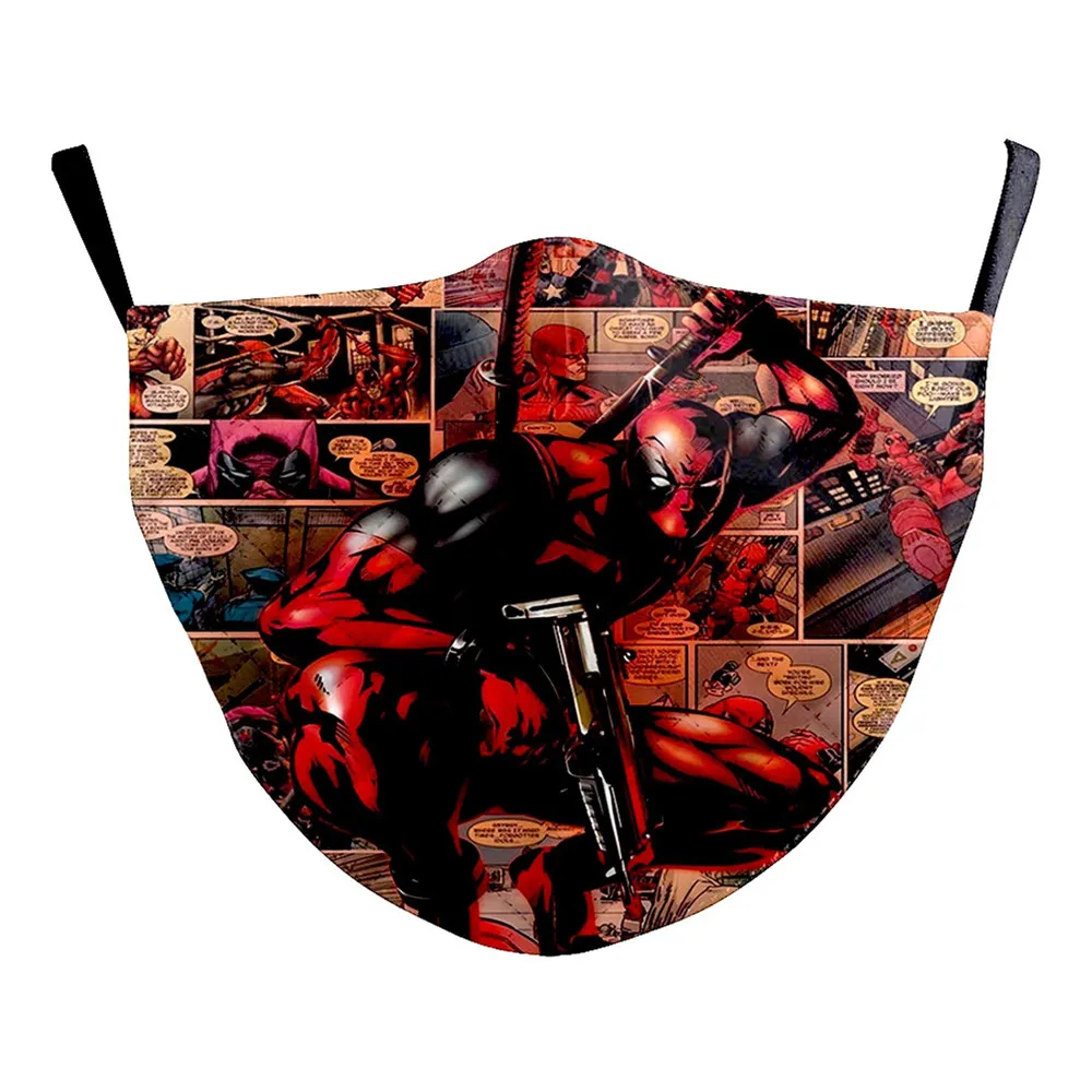 Маска для лица супергероя Уэйда Уинстона Уилсона косплея взрослых и детей защита