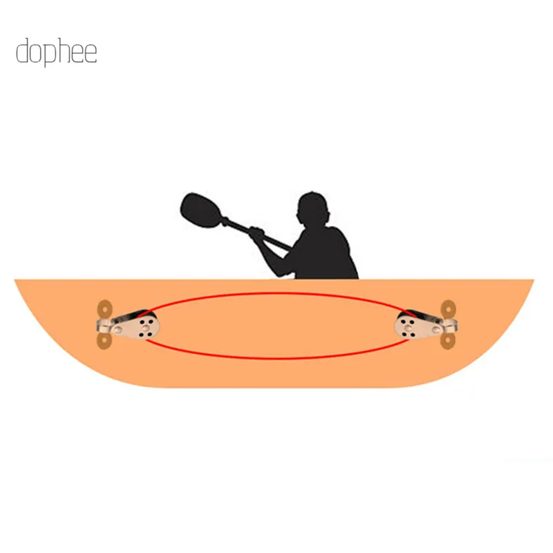 Dophee 5 шт. шкивные блоки веревка бегунок Каяк Аксессуары для лодок каноэ якорь