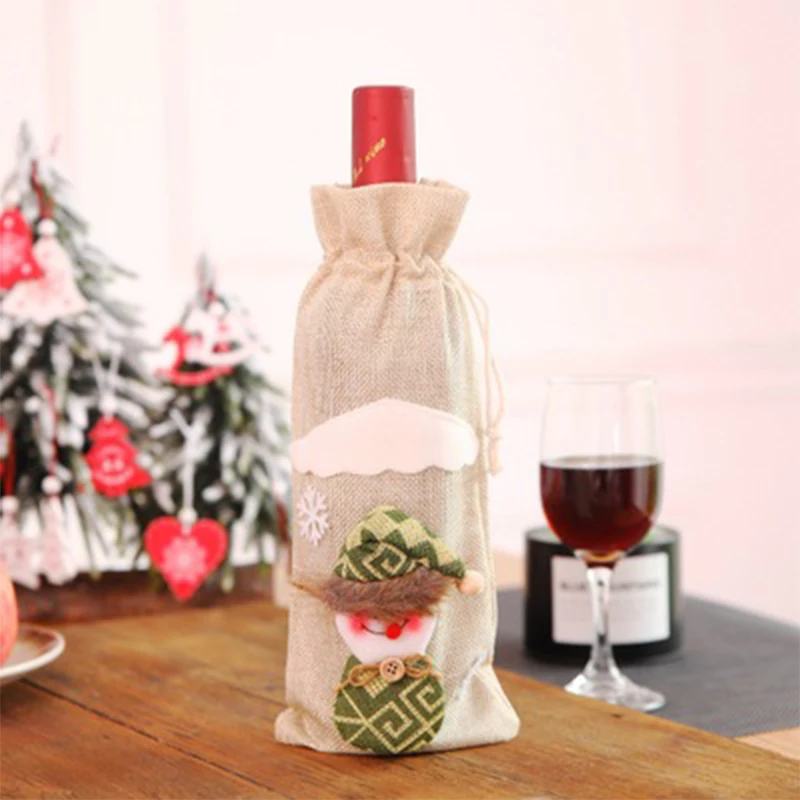 Кукла Winebottle крышка Ткань Рождественский Декор практичная бутылки вина Xmax