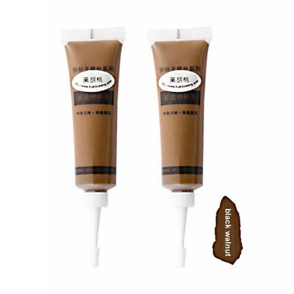 

2Pcs Furniture Scratch Fast Remover Solid Wood Refinishing Paste Repair Paint Pen THIN889