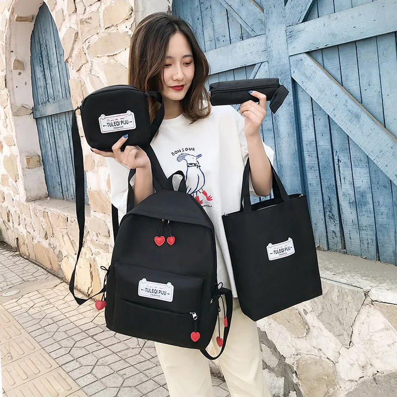 Фирменные холщовые школьные сумки atinfor с защитой от кражи для девочек подростков