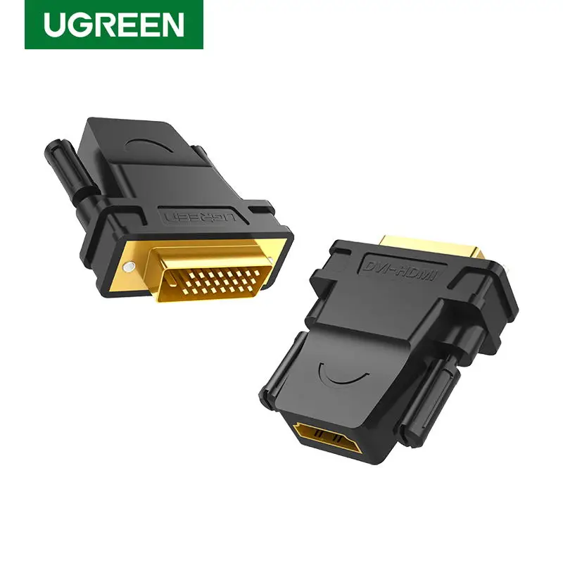Ugreen hdmi к DVI 24+ 1 адаптер женщины к мужчине 1080 P HDTV конвертер для пк PS3 проектор TV Box