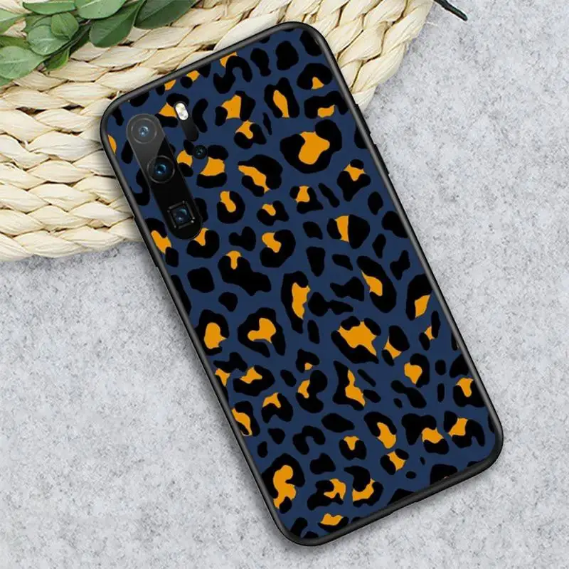 

Leopard Print Fashion luxury Phone Case For Huawei honor Mate P 10 20 30 40 i 9 8 pro x Lite smart 2019 nova 5t