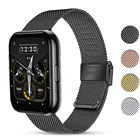 Ремешок из нержавеющей стали для смарт-часов Realme Watch 2 2 Pro, металлический браслет с магнитной петлей для наручных часов Realme, 22 мм