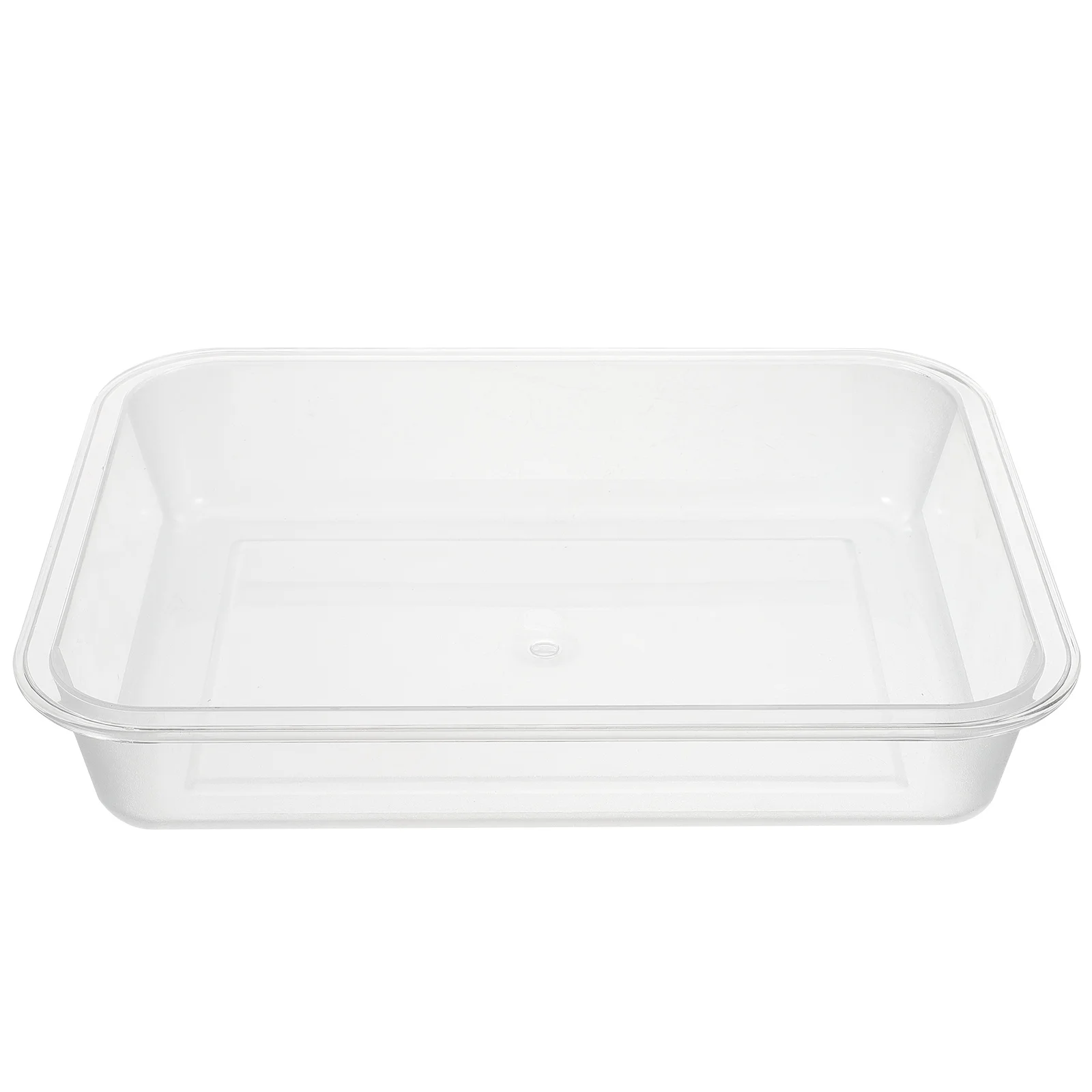 

1Pc Food Storage Tray Rectangular Food Storage Plate Transparent Storage Tray