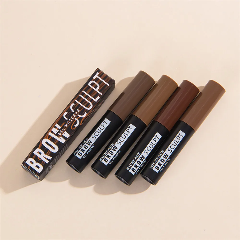 4 цвета Отшелушивающий гель для бровей из хны коричневый цвет макияж натуральный