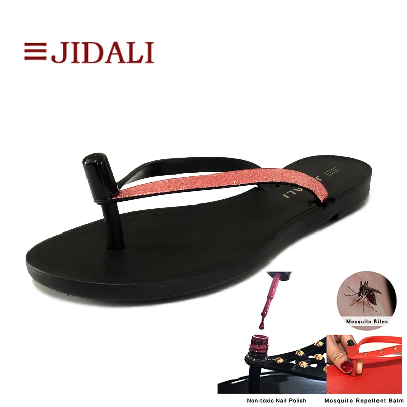 JIDALI/Модная обувь женские шлепанцы нетоксичный лак для ногтей или