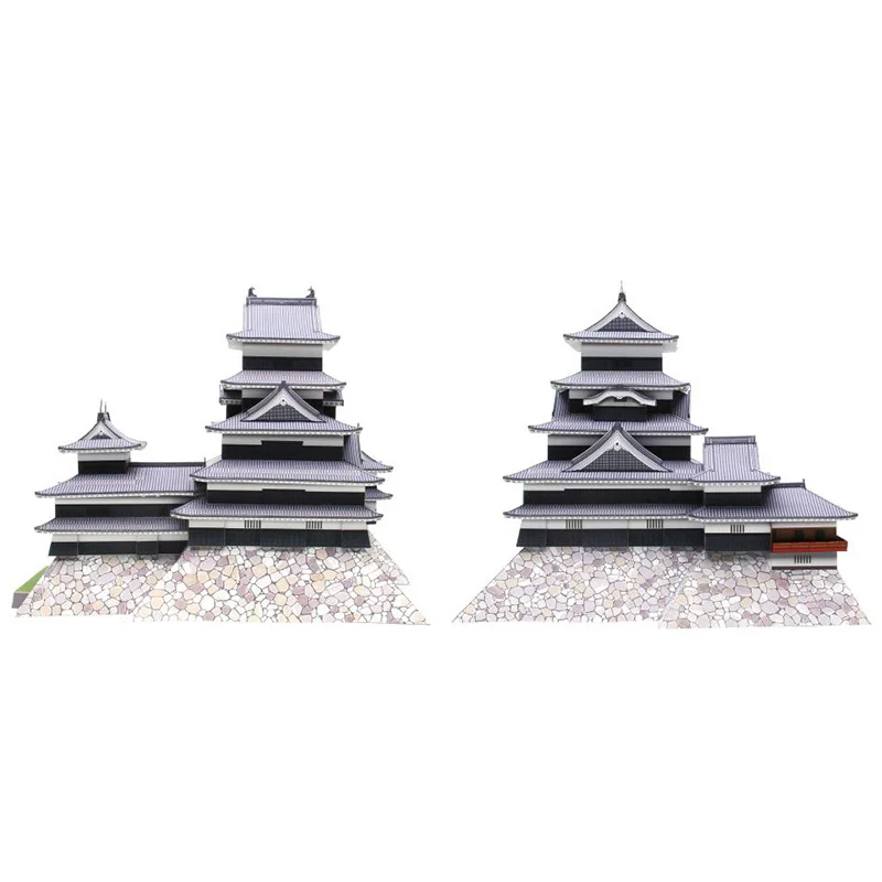 Япония Matsumoto замок складной 3D бумажная модель дома Бумажные Крафта DIY Искусство