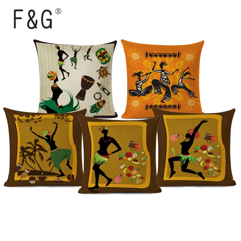 В африканском стиле на высоком каблуке Наволочка подушку в для танцев