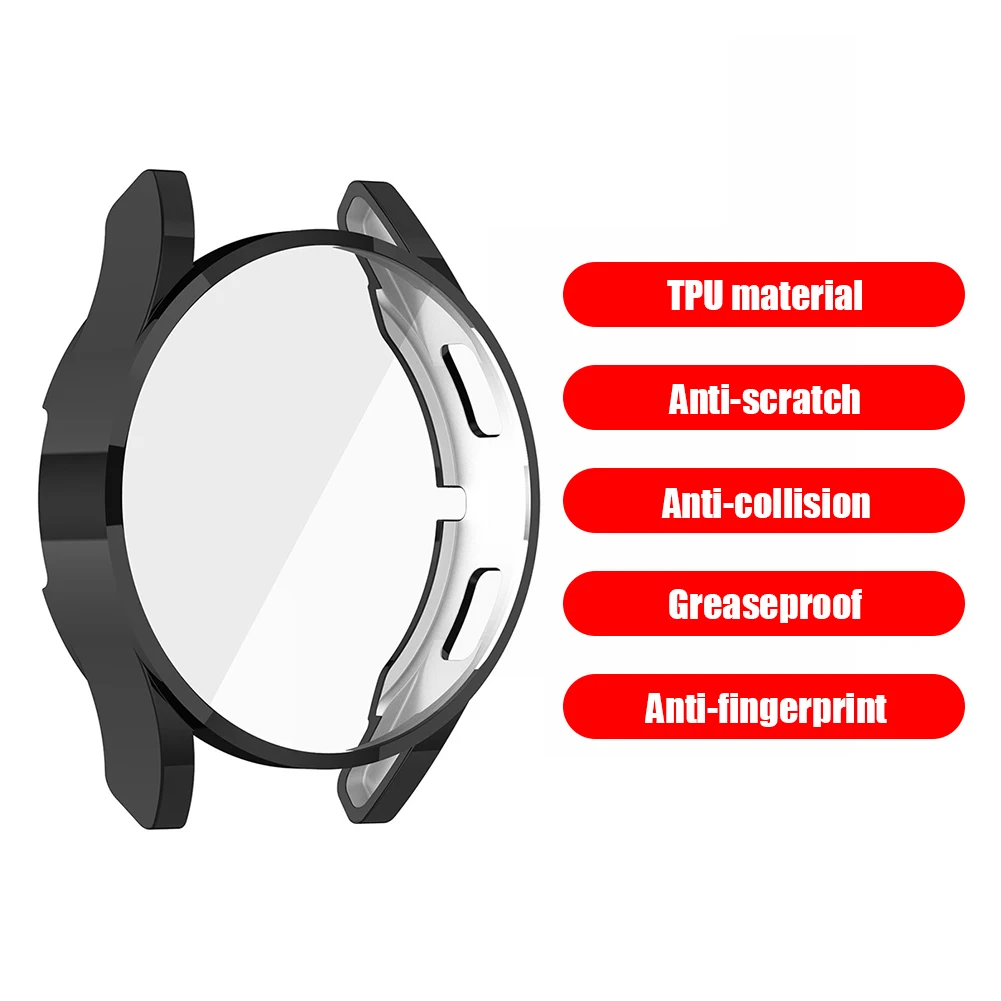Защитный чехол для Samsung Galaxy Watch 4 40 мм 44 мягкий ТПУ чехол-бампер полноэкранная