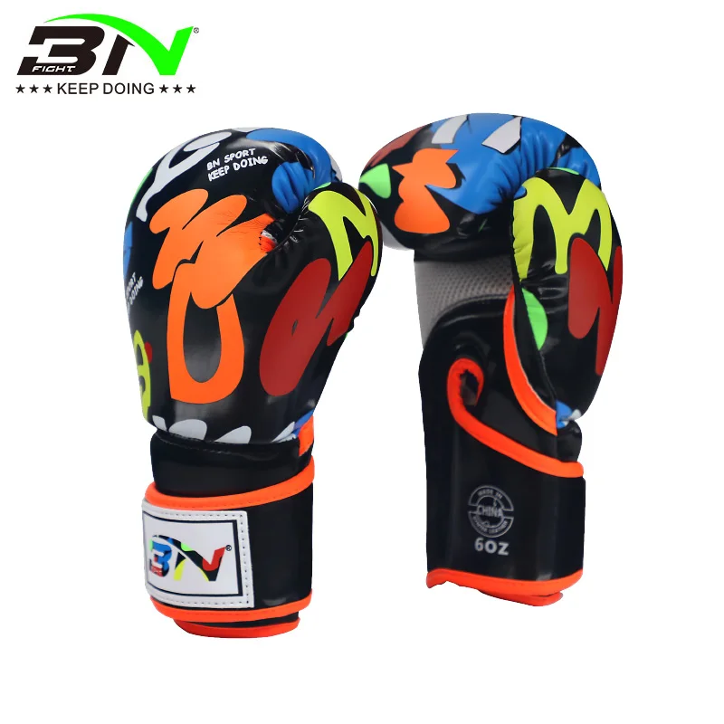 BN граффити Детский 6 строительный кикбоксинг Дети ПУ тхэквондо Каратэ Удар милые