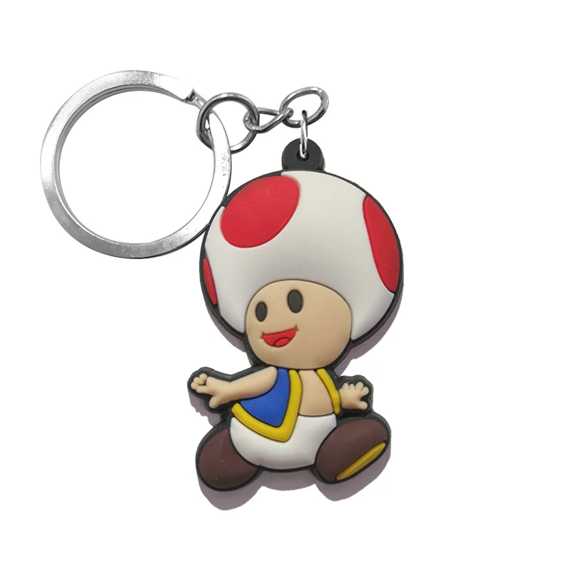 7009-10 20pcs 20 шт./лот, брелок из ПВХ с изображением героев мультфильма "Super Mario Bros", детский подарок, брелок для ключей, вечерние брелки, ювелирные изделия chaviro - Цвет: 7009-10 20pcs