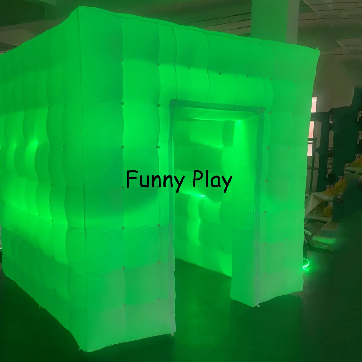Светодиодная световая фотобудка надувная кубическая палатка со светодиодными