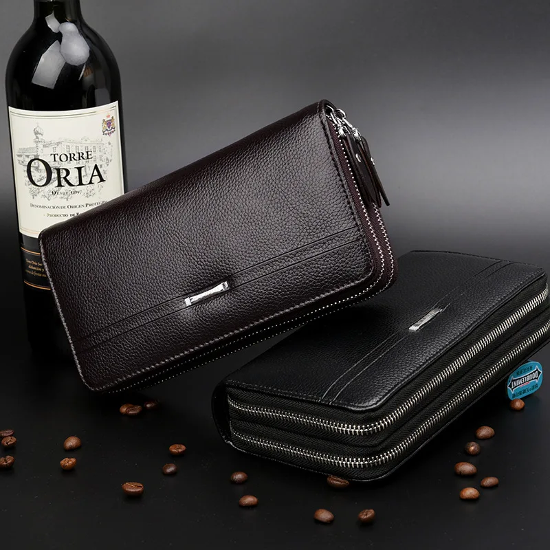 

Длинный мужской кошелек, мужской кошелек для монет, держатель для карт, мужской клатч из искусственной кожи, кошелек из искусственной кожи