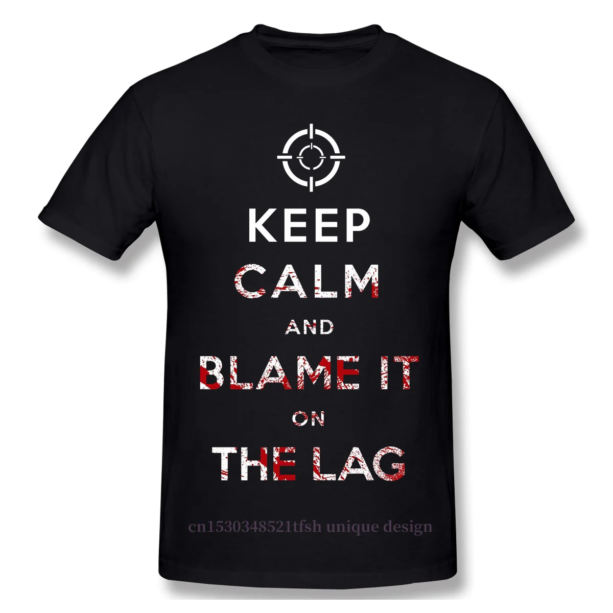 Приключения COD Games черный Ops 2021 Новое поступление Футболка Keep Calm And Blame It On The Lag