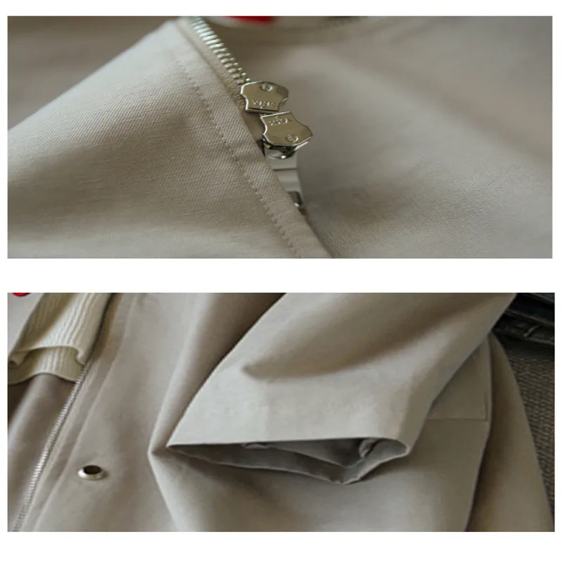 

2020 Autumn And Winter New Single Breasted Solid Color Belt Fashion Windbreaker Was Thinner Polo Collar Jacket Female C100