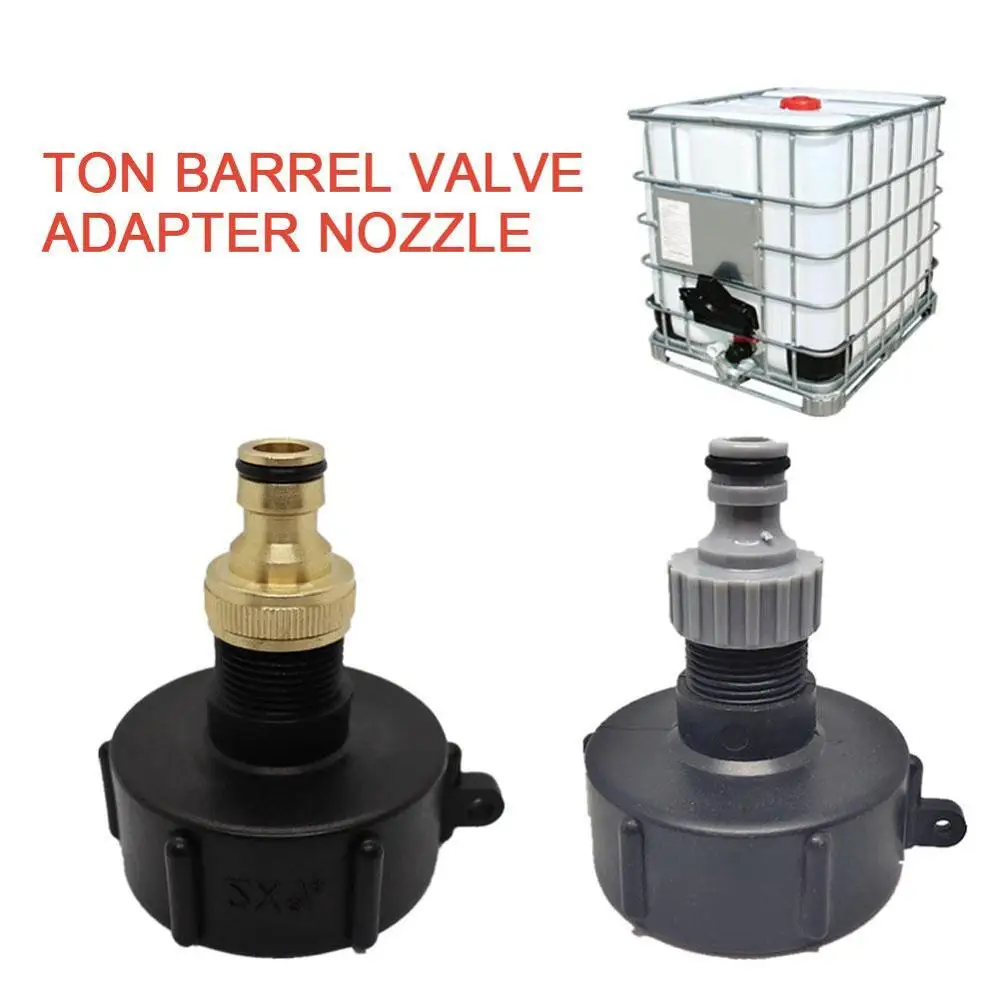 

high quality IBC water Tank fittings IBC tank Valve Replacement Adapter S60X6 Thread to 1/2" 3/4" durable garden hose connector