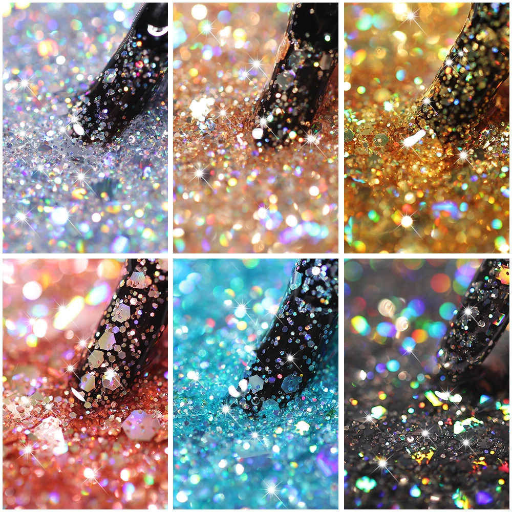 Суперплатиновый гель для ногтей Modelones суперблестящие цветные гелевые краски