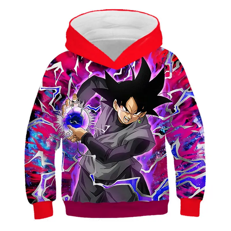 Аниме-Толстовка Dragon Ball Z Сон Гоку Детская толстовка с капюшоном с принтом «3D напечатаны кофты в стиле Харадзюку для детей, для мальчиков и девочек повседневные толстовки с капюшоном; пальто - Цвет: NT-243