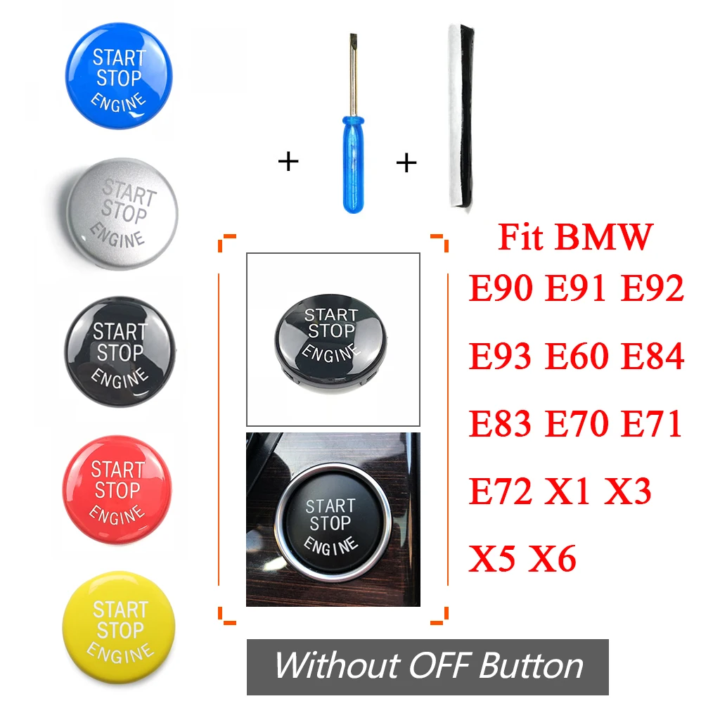 

Подходит для BMW E87, E60, E83, E84, E89, для BMW E90, E91, E92, E93 кнопка запуска двигателя автомобиля, сменная крышка, переключатель, аксессуары, Декор автомоб...