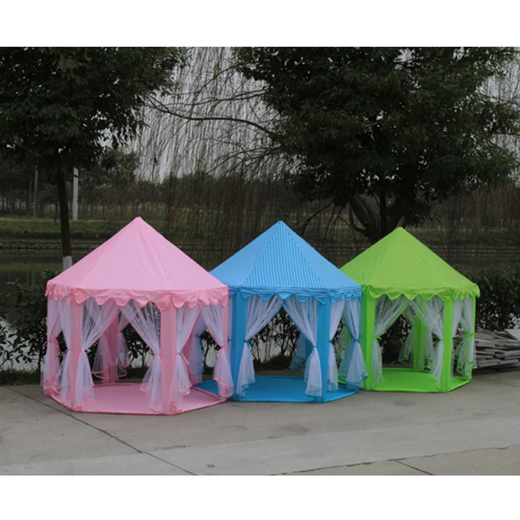 

Children Kids Up Play Tent Fairy Princess Girls Boys Hexagon