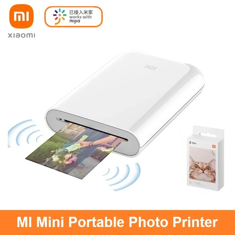 

Xiaomi mijia AR Printer Global Version 300DPI Portable Photo Mini Pocket With DIY Share 500mAh picture pocket printer