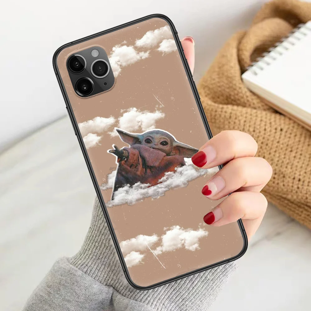 

Cute Baby Cartoon Yodaes Phone Case Cover Hull For iphone 5 5s se 2 6 6s 7 8 12 mini plus X XS XR 11 PRO MAX black soft prime