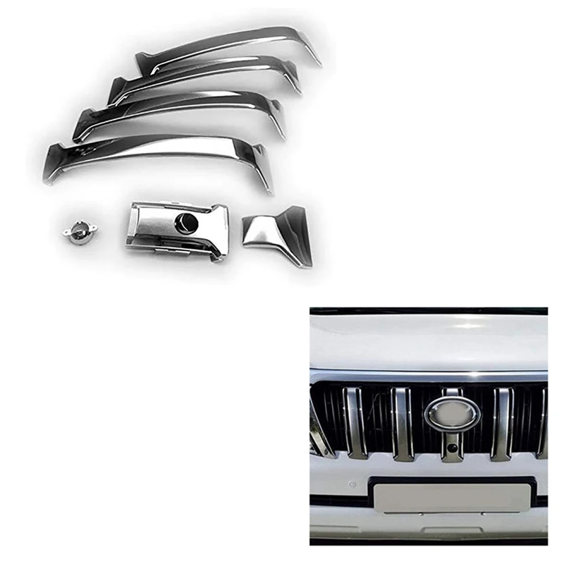 Передняя решетка радиатора автомобиля хромированная Защита бампера с